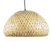 Lustre Pendente Bambu Café Redondo 1 Lâmpada - Ideal Lustres - Image 5