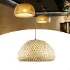 Lustre Pendente Bambu Café Redondo 1 Lâmpada - Ideal Lustres - Image 2