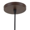 Lustre Pendente Cone Pequeno Café 1 Lâmpada - Ideal Lustres - Image 3