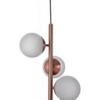Lustre Pendente Cobre Haste Redonda Jabuticaba 3 Bolas - Image 2