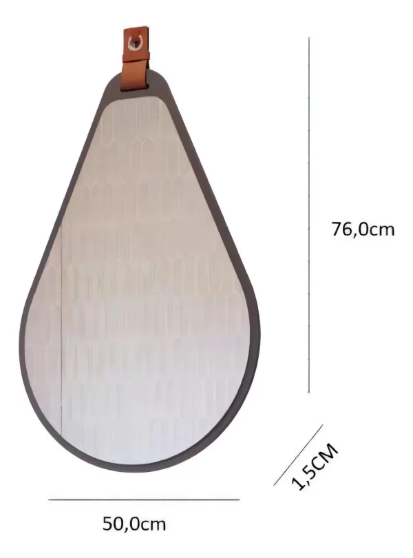 Espelheira Gota Pistache MGM - Design Moderno para Banheiro - Imagem 2