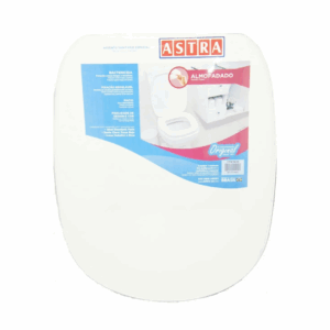 Assento Sanitário Retangular Paris/Sabatini Almofadado Branco ASTRA NV-89