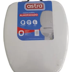 Assento Sanitário Almofadado Oval Astra