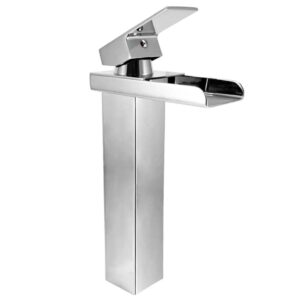 Torneira Monocomando Cascata Alta Cromada Faciflux – Calha Quadrada para Banheiro